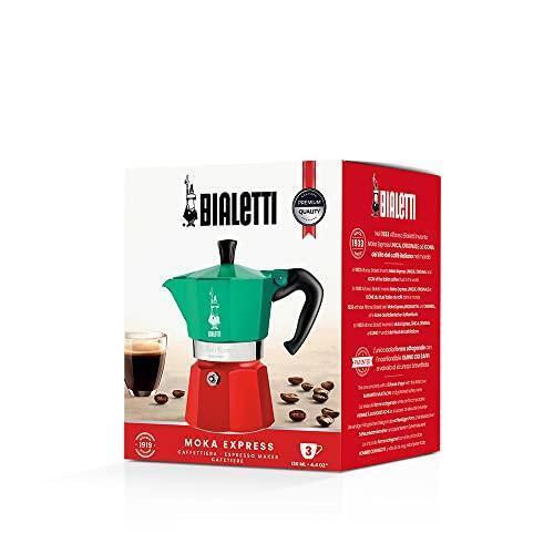 Bialetti Moka Express Tricolore 6 Cups Limited Edition Made IN Italy